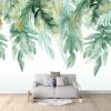 Watercolor Tropical Leaves Green Photo Wallpaper 300 x 210 cm, 3D Nonwoven Wall Mural view 1