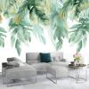 Watercolor Tropical Leaves Green Photo Wallpaper 300 x 210 cm, 3D Nonwoven Wall Mural view 2