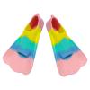 Yorajuy Silicone Swim Fins, Short Rainbow Training Fins, EU 30–32 view 1
