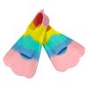 Yorajuy Silicone Swim Fins, Short Rainbow Training Fins, EU 30–32 view 3
