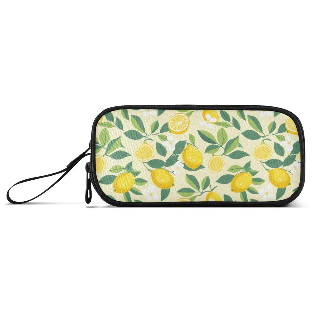 Reiacy Yellow Lemon Tree Pencil Case, Large Capacity