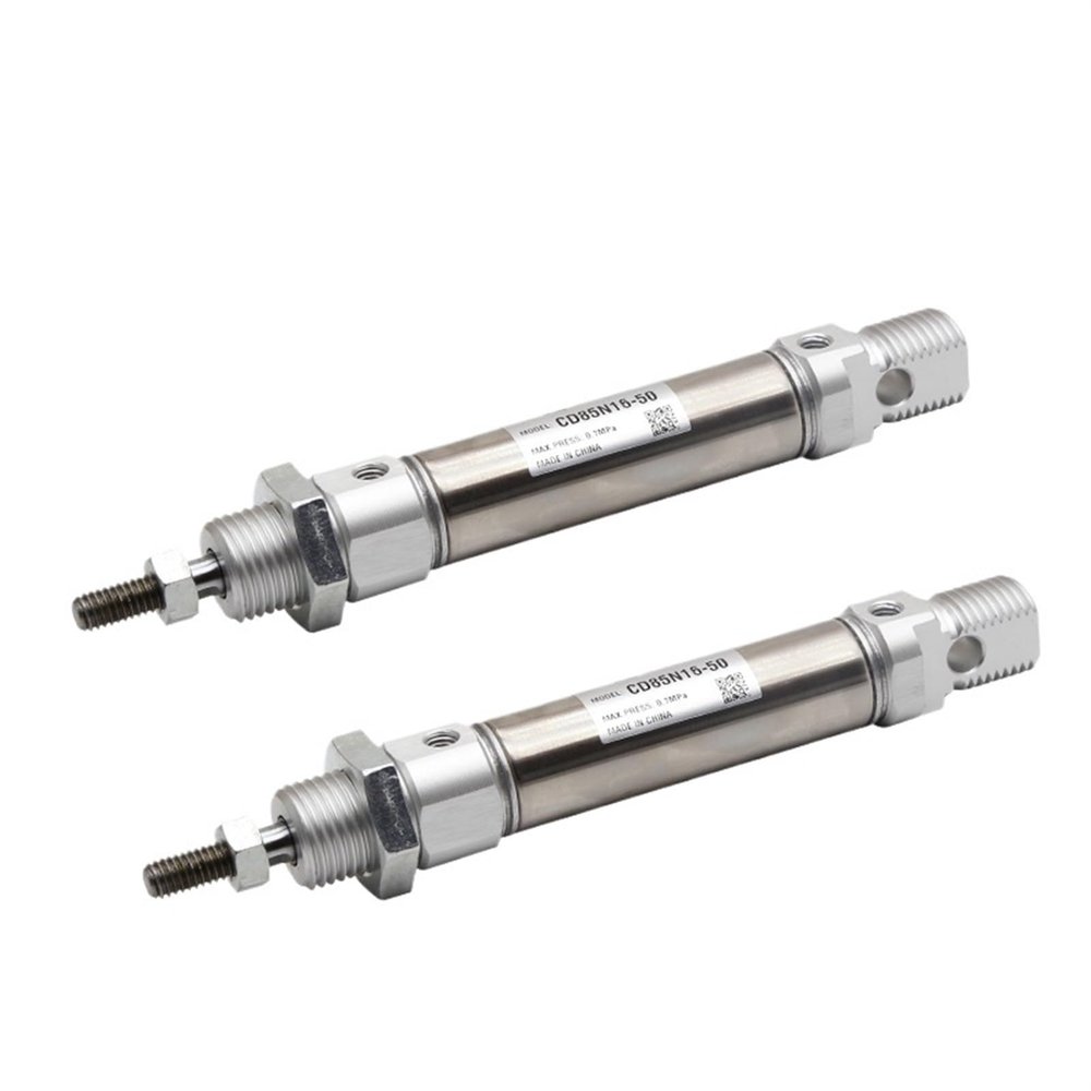 ISO Pneumatic Cylinder C85, Double-Acting, Single Rod, CD85N, 8/10 mm Bore, 10–200 mm Stroke, 1 Piece (CD85N10, 50 mm Stroke)