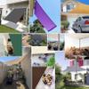 Shade Sail with Mounting Ropes, 380 x 800 cm, Right-Angle, Tear-Resistant, Weatherproof, Taupe view 2