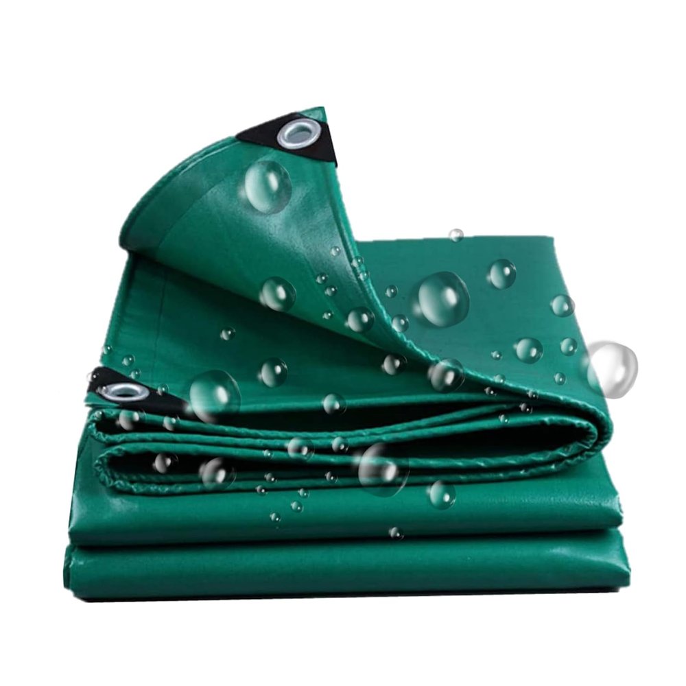 XYXHEII 500 g/m² Waterproof Tarp, 1.2 x 1.2 m, Heavy-Duty PVC Fabric with Eyelets, UV-Resistant Cover