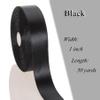 GIYOMI Black Polyester Satin Ribbon, 1 in x 50 yd, for Gift Wrapping view 3