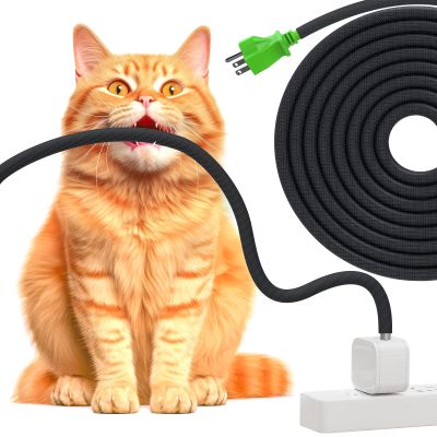 UOMTFAI Cable Protector, 2 m, 1.9 cm, Flexible Pet-Resistant Cable Sleeve