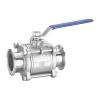 XEOWHUPG SS304 Stainless Steel Sanitary 3-Piece Tri-Clamp Ball Valve, 1/2" to 2" (1 Inch) view 3