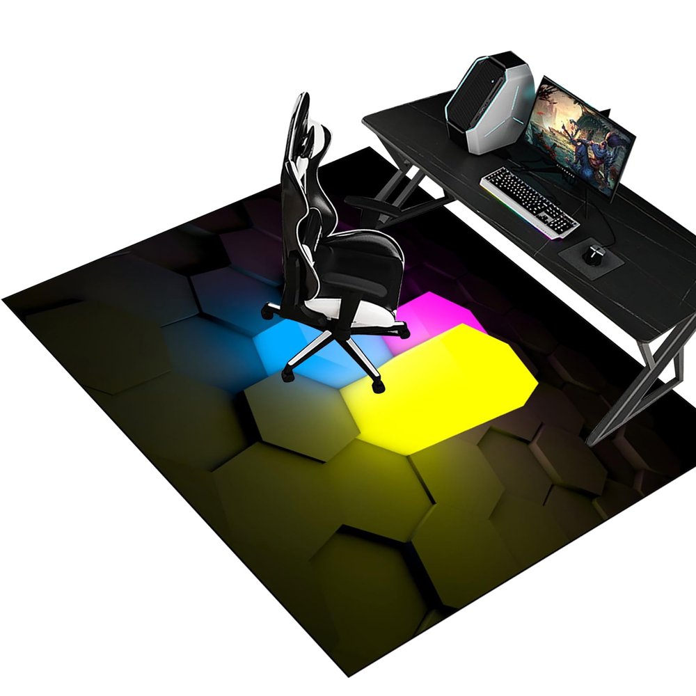 Non-Slip Office Chair Mat for Hardwood Floors, 120 x 140 cm