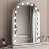 BomDog LED Bathroom Mirror, 360° Rotatable Makeup Mirror, White, 30 x 40 cm view 1