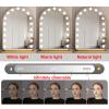 BomDog LED Bathroom Mirror, 360° Rotatable Makeup Mirror, White, 30 x 40 cm view 3