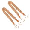 XPJYUA Curtain Tiebacks, 2-Pack, Braided Satin Rope, Dark Gold view 1