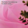 GAIFNAG Sheer Voile Curtain, Linen Look, 250 x 165 cm, Pink view 2