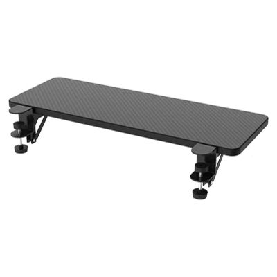 Foldable Desk Extension Shelf with Clips, 64 x 24 cm