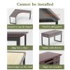 Foldable Desk Extension Shelf with Clips, 64 x 24 cm view 4