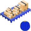 Plastic Ventilated Grid Pallet, 100 x 60 x 10 cm view 1