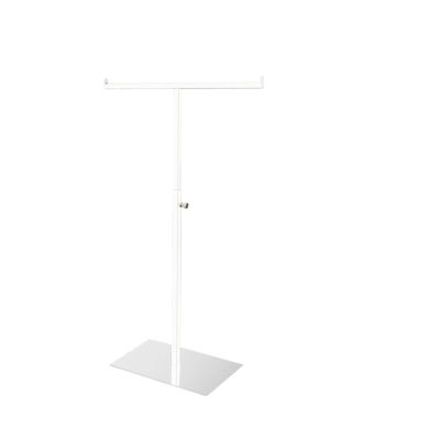 NJIEzhao Adjustable T-Shaped Metal Handbag and Wallet Display Stand, White