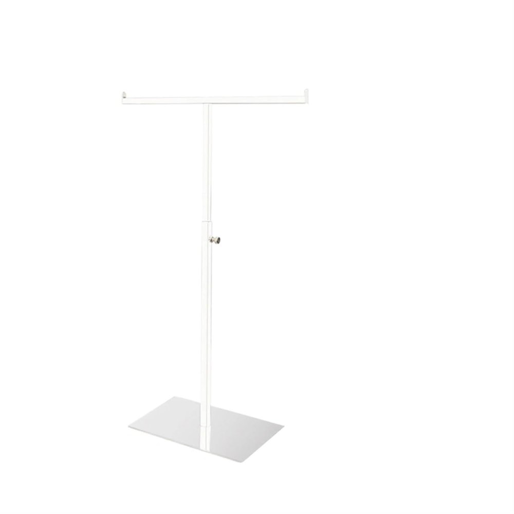 NJIEzhao Adjustable T-Shaped Metal Handbag and Wallet Display Stand, White
