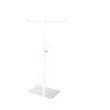 NJIEzhao Adjustable T-Shaped Metal Handbag and Wallet Display Stand, White view 1