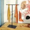 NJIEzhao Adjustable T-Shaped Metal Handbag and Wallet Display Stand, White view 3