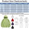 Duohropke Men's Lightweight Waterproof Windbreaker Jacket, Breathable and Packable, 4XL view 3
