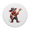 Pig Playing Bass Guitar Costume Rock Lover Farmer Kids PopSockets with Interchangeable PopGrip view 3