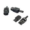 AC Electrical Socket, 3-Pin, Red LED, 250V Rocker Switch, 10A Fuse, Female/Male Inlet Plug Connector, 2-Pin Socket, AUOQKQUT (AC-02) view 3