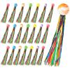 AMFUN 40-Pack Hopping Balls with Colorful Ribbons for Kids view 1