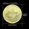 QYZXTH Chinese Zodiac Year of the Dragon 2024 Gold-Plated Commemorative Coin view 4