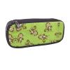 HAHAFU Personalized Leather Pencil Case for Girls and Boys, Green Clever Monkey view 2