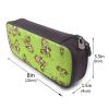 HAHAFU Personalized Leather Pencil Case for Girls and Boys, Green Clever Monkey view 3
