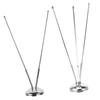 2-Pack Small Silver Metal Table Flagpoles for Desks view 1