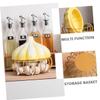 Iron and Ceramic Garlic Holder, Multifunctional Egg Basket view 3