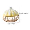 Iron and Ceramic Garlic Holder, Multifunctional Egg Basket view 4