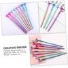 SEWACC 15-Piece Diamond Design Black Gel Pens, Refillable Writing Pens with Comfort Grip and Quick-Drying Ink view 2