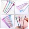 SEWACC 15-Piece Diamond Design Black Gel Pens, Refillable Writing Pens with Comfort Grip and Quick-Drying Ink view 4