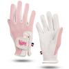 RDJOIMBX Women’s Golf Gloves, Breathable Mesh and Microfiber, Perforated Palm Grip, Pink, Size 16 view 4