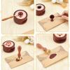 craspire Ring and Heart Wax Seal Stamp, 25 mm Removable Brass Head with Wooden Handle view 3
