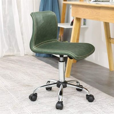 AHAOLIGEI Bar Stool, Home Office Chair with Backrest, Adjustable Height, 360° Swivel, Modern Minimalist, Black/Green