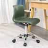 AHAOLIGEI Bar Stool, Home Office Chair with Backrest, Adjustable Height, 360° Swivel, Modern Minimalist, Black/Green view 1