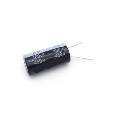 450V 100µF Aluminum Electrolytic Capacitor, 18 × 35 mm, Plug-In, CZAOINCU