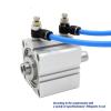 SDAD Double-Rod Compact Cylinder, 50 mm Bore, 5–100 mm Stroke, SDAD50X20, SDAD50X20-B, SDAD50X50-S, SDAD50X80-SB, 1 pc (SDAD50X100, Nill) view 3