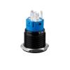 16 mm Black Aluminum Oxide Metal Push Button Switch with Ring LED, Momentary/Latching, Flat Round Head (Yellow LED, 5 V) view 4