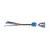 22mm RGB Tri-Color LED Ring-Illuminated 150mm Pre-Wired Harness Push Button Switch Set EKFBQBGW (Common Negative-01, 110V) view 3