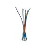22mm RGB Tri-Color LED Ring-Illuminated 150mm Pre-Wired Harness Push Button Switch Set EKFBQBGW (Common Negative-01, 110V) view 4