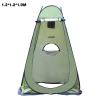AOLUOER Camping Toilet & Shower Tent, Pop-Up Privacy Tent, Portable UV-Protection Changing Tent, Military Green, 1.2 x 1.2 x 1.9 m view 2