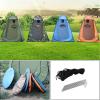 AOLUOER Camping Toilet & Shower Tent, Pop-Up Privacy Tent, Portable UV-Protection Changing Tent, Military Green, 1.2 x 1.2 x 1.9 m view 3