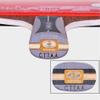 Table Tennis Paddle with Wooden Edge, Long Handle, 14-Star view 4