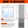 White Sheer Voile Curtain Panel, 250 x 105 cm view 4
