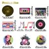 9-Piece 80s Theme Party Hanging Swirl Decorations view 2