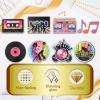 9-Piece 80s Theme Party Hanging Swirl Decorations view 4